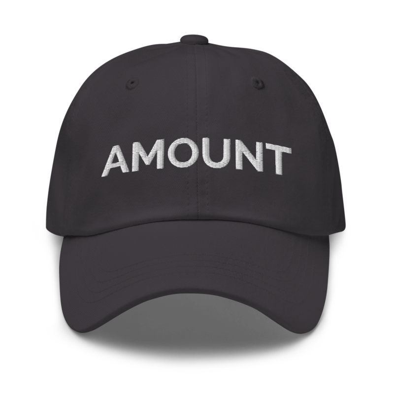 Amount Hat - Dark Grey