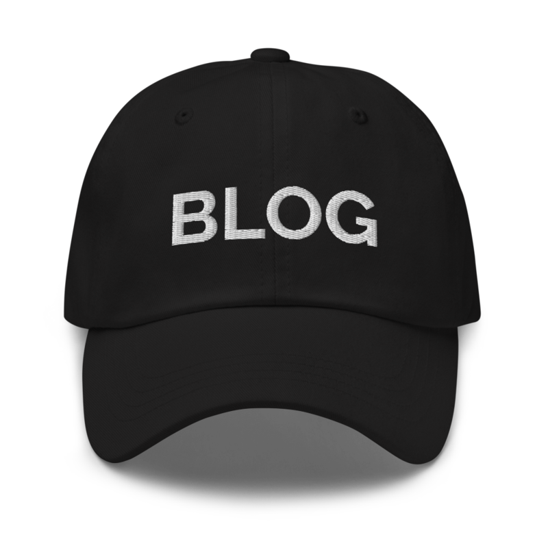 Blog Hat - Black