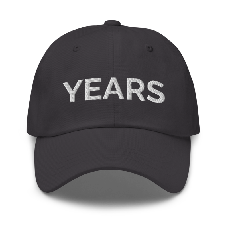 Years Hat - Dark Grey