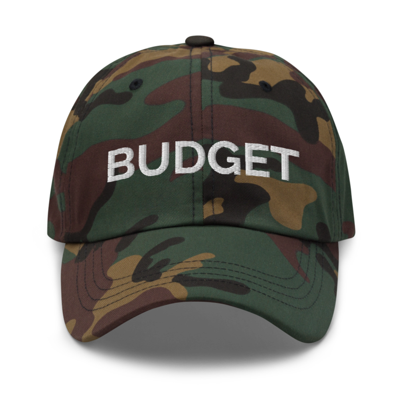 Budget Hat - Green Camo