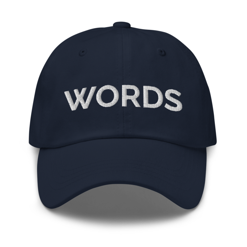 Words Hat - Navy