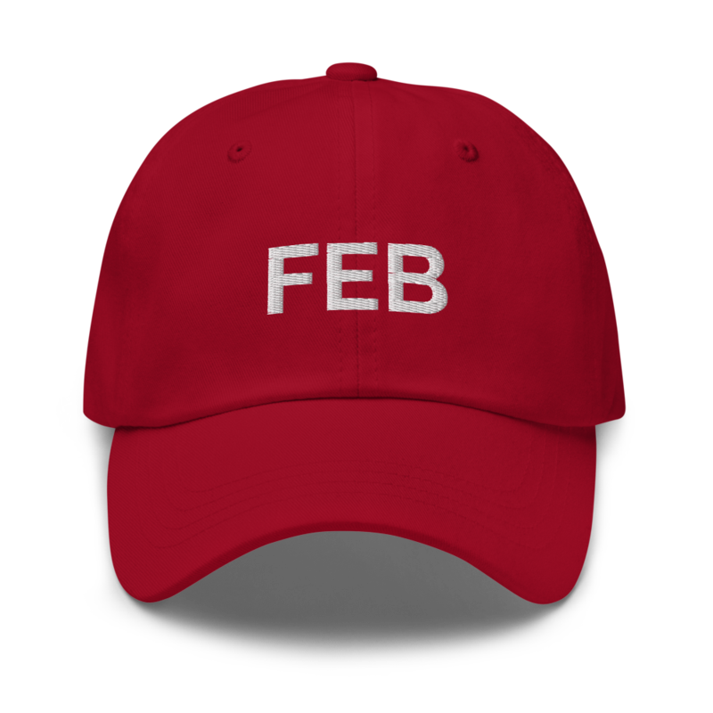 Feb Hat - Cranberry