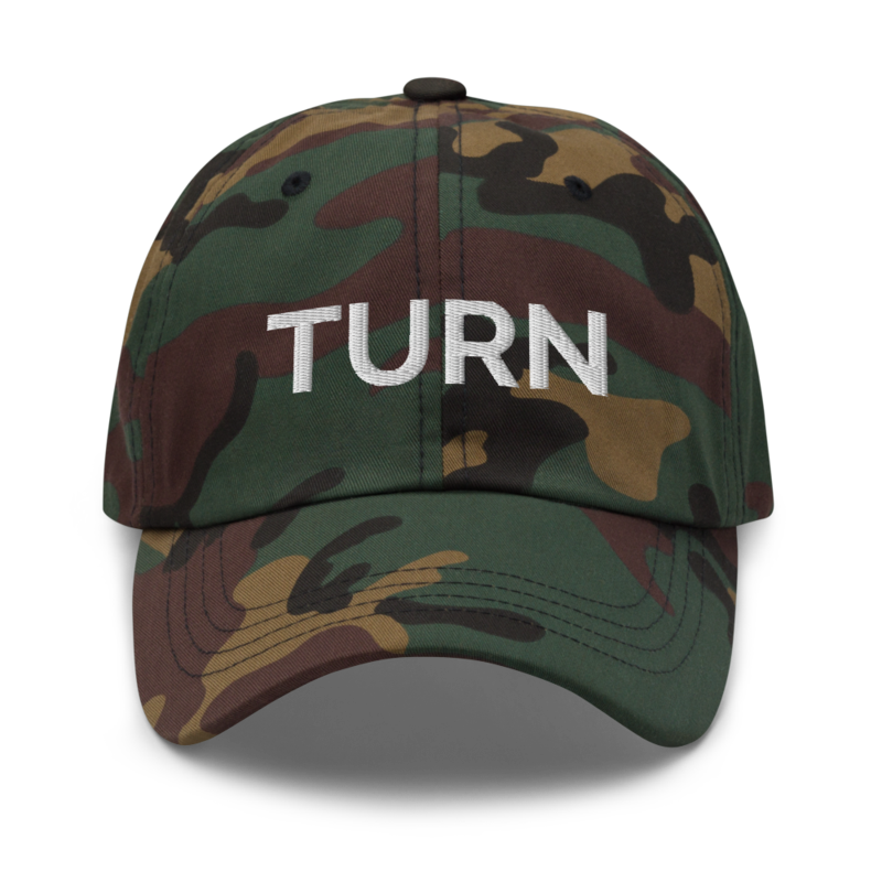 Turn Hat - Green Camo