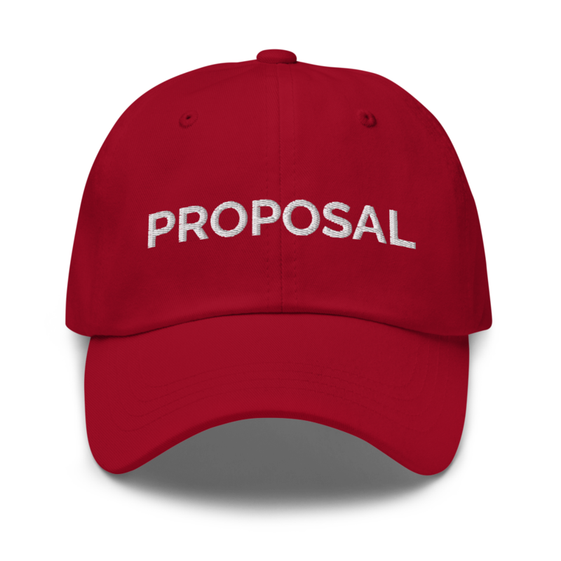 Proposal Hat - Cranberry