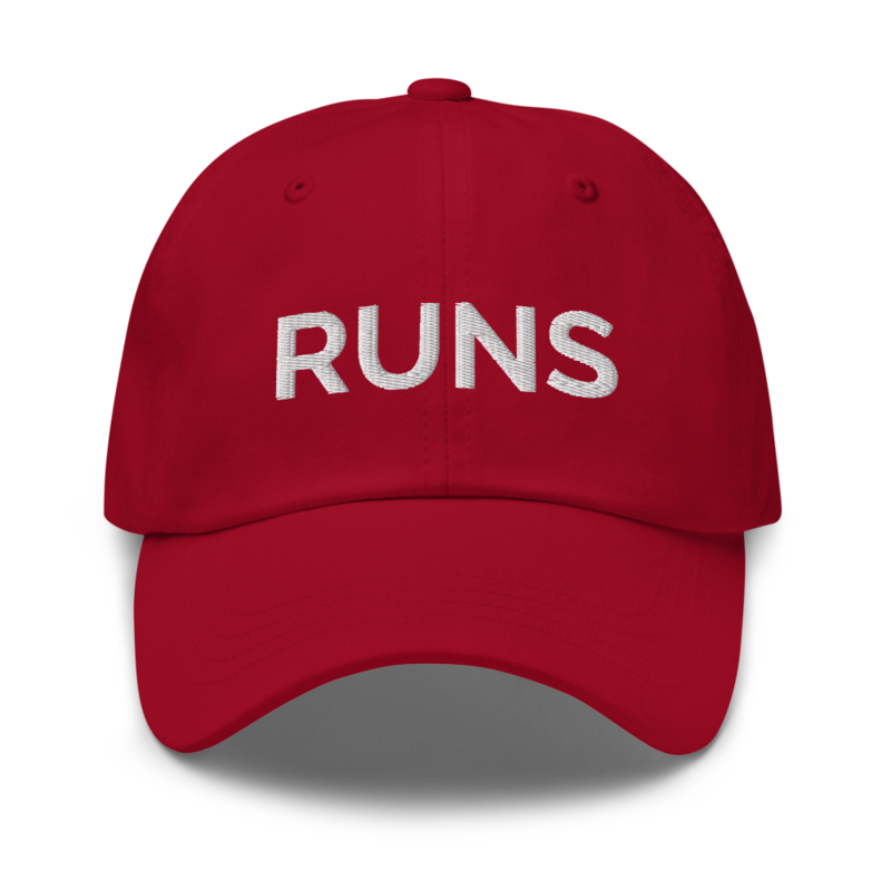 Runs Hat - Cranberry
