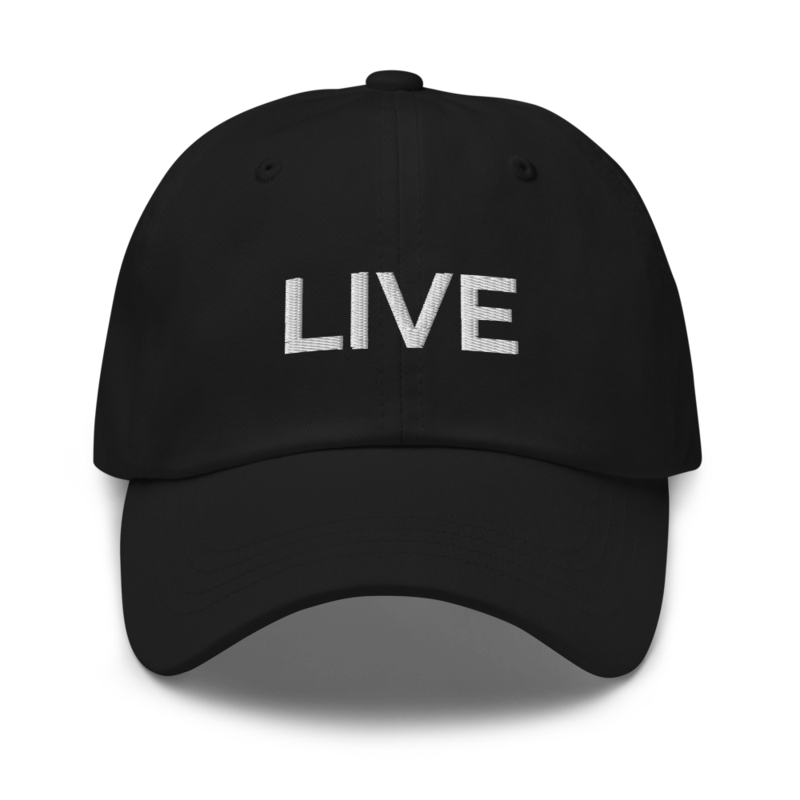 Live Hat - Black