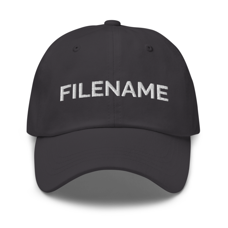 Filename Hat - Dark Grey