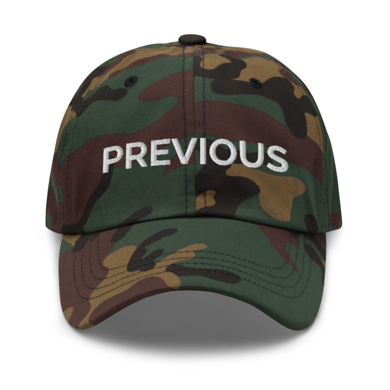 Previous Hat - Green Camo