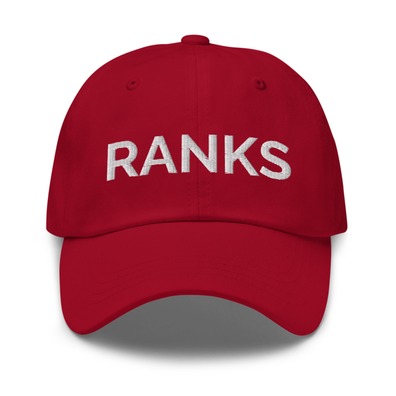 Ranks Hat - Cranberry