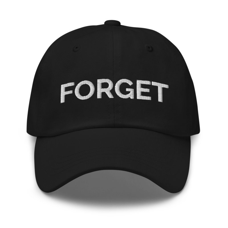 Forget Hat - Black