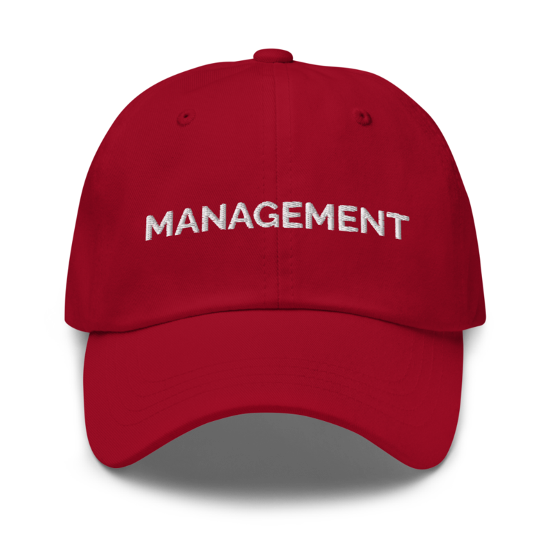 Management Hat - Cranberry