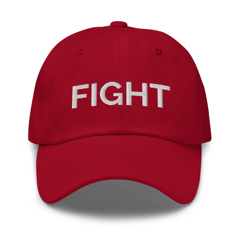 Fight Hat - Cranberry