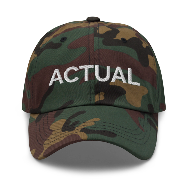 Actual Hat - Green Camo