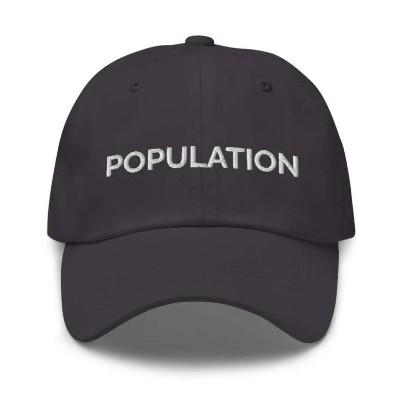 Population Hat - Dark Grey