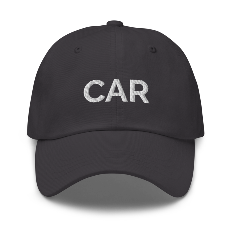 Car Hat - Dark Grey