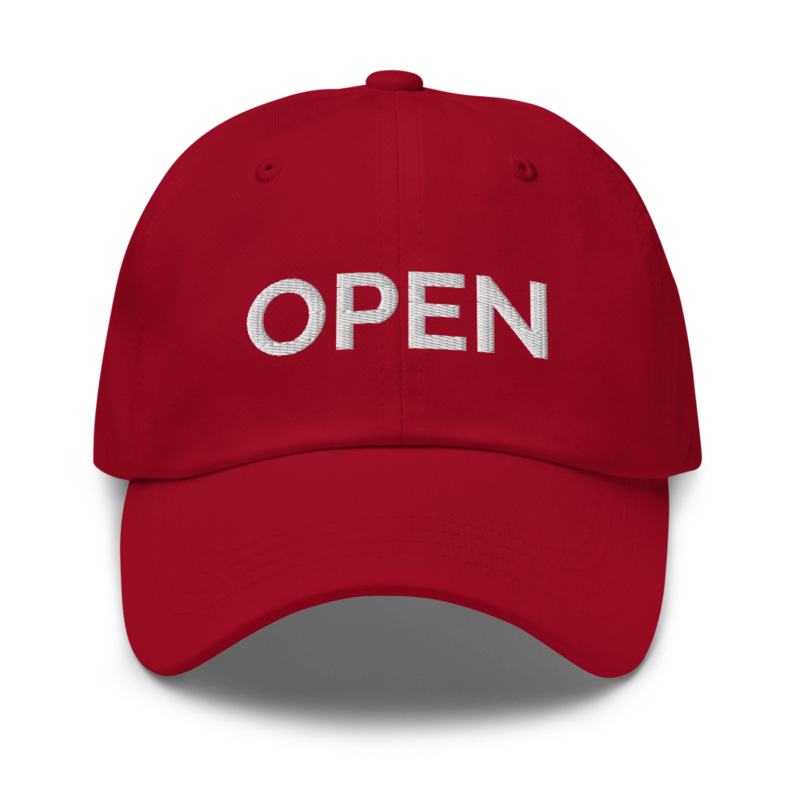 Open Hat - Cranberry