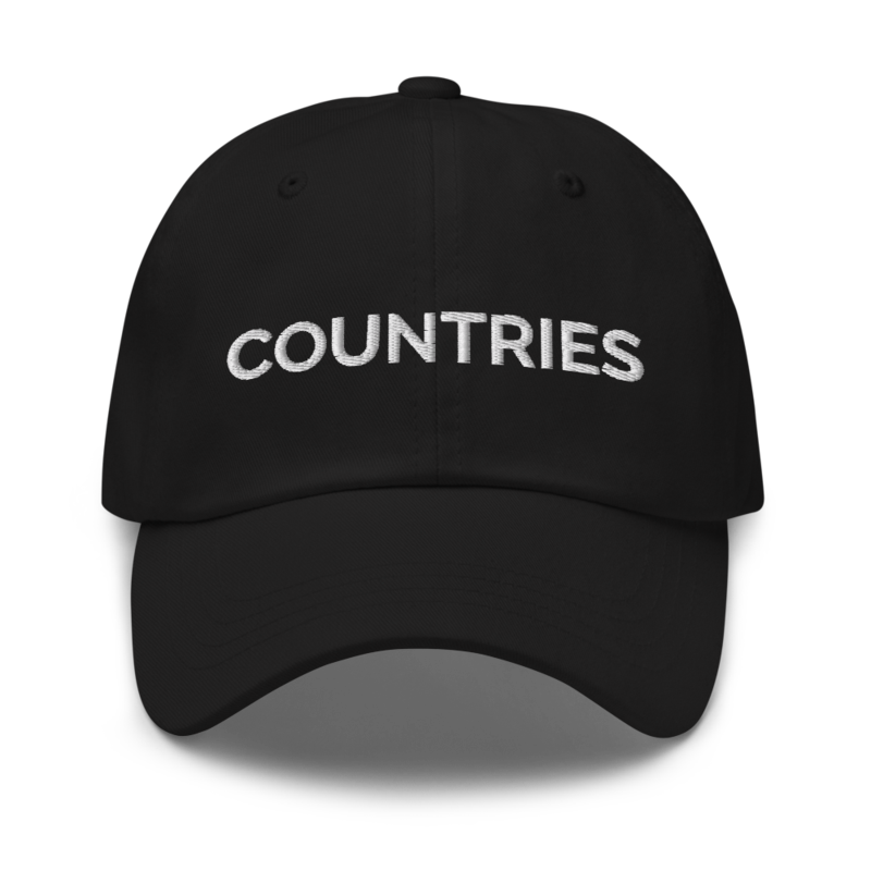 Countries Hat - Black