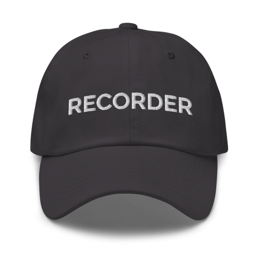 Recorder Hat - Dark Grey
