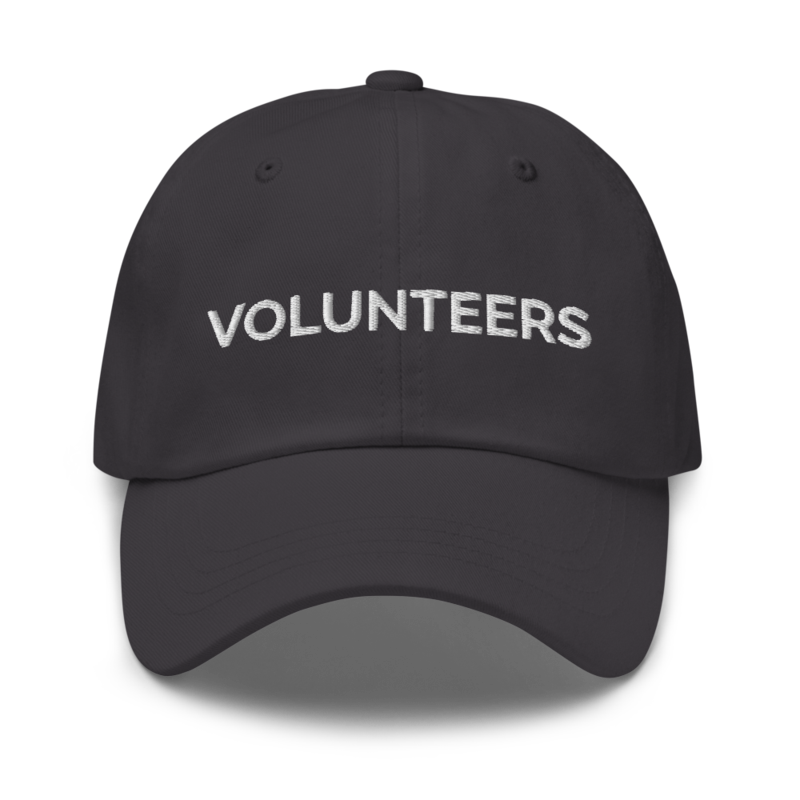 Volunteers Hat - Dark Grey