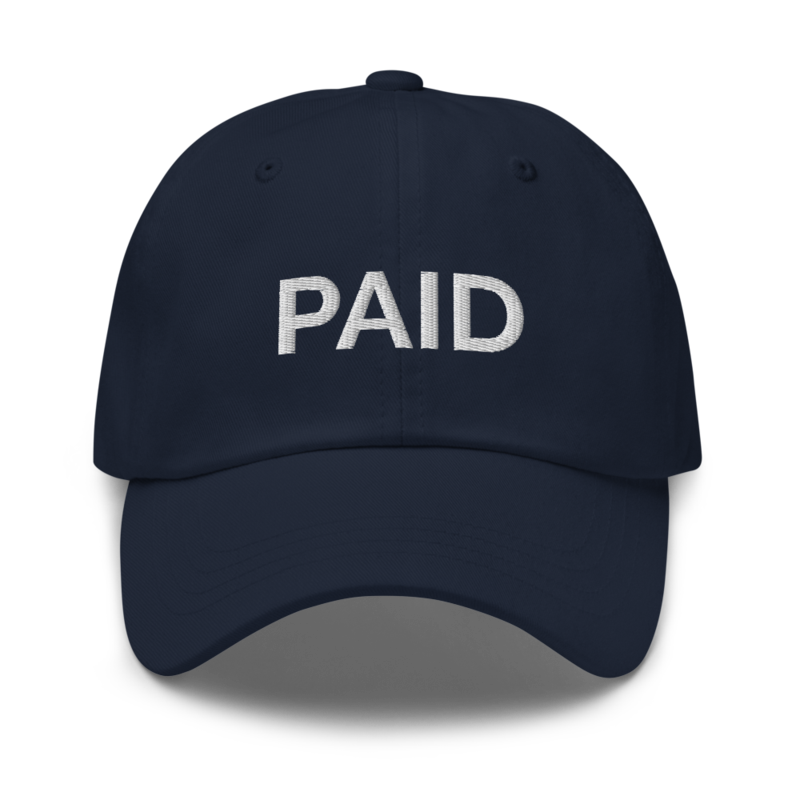 Paid Hat - Navy