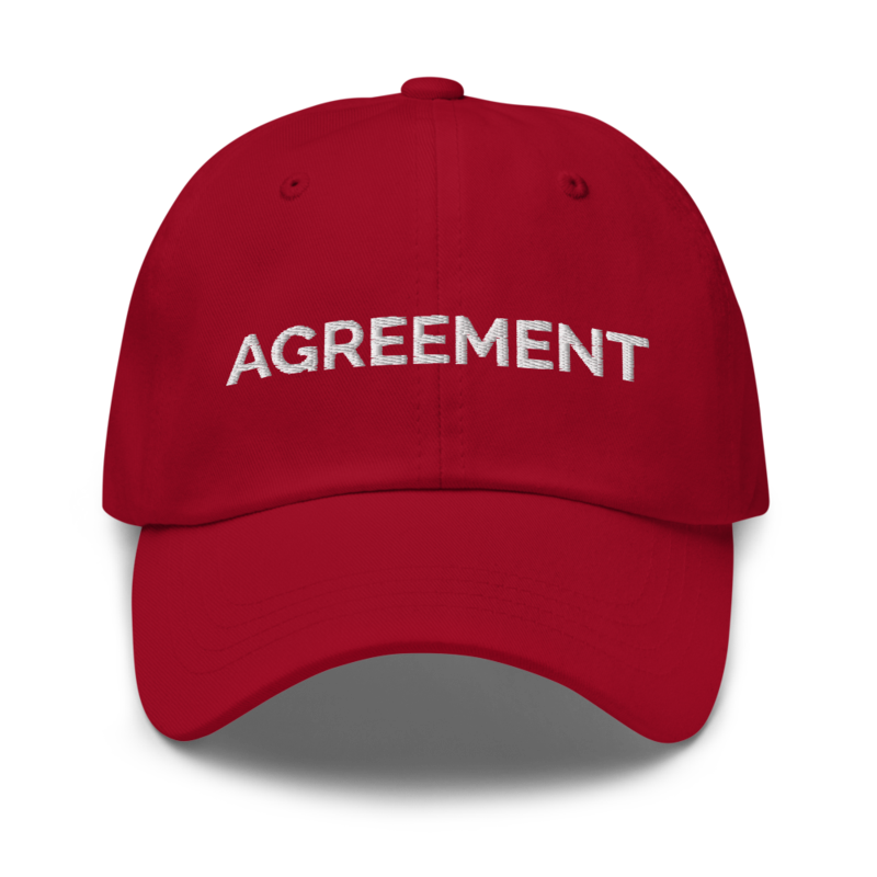 Agreement Hat - Cranberry