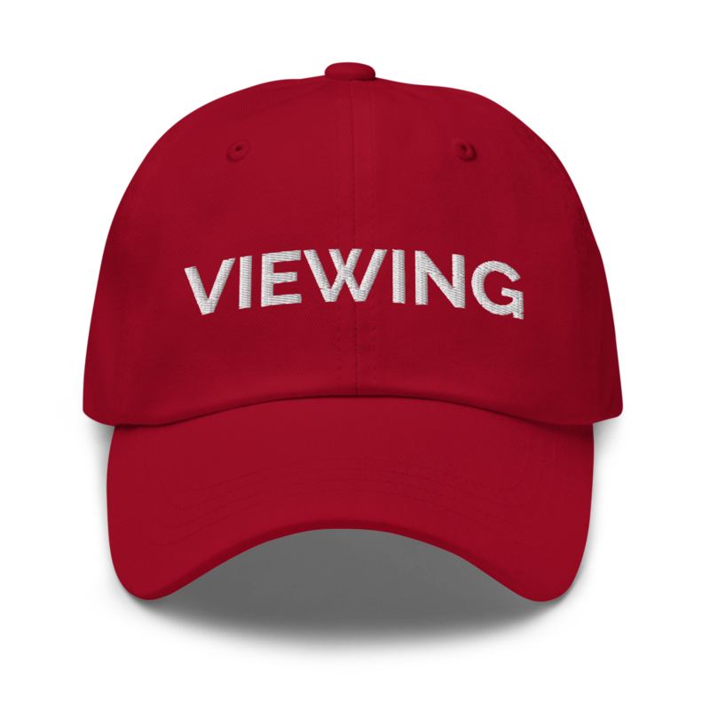 Viewing Hat - Cranberry