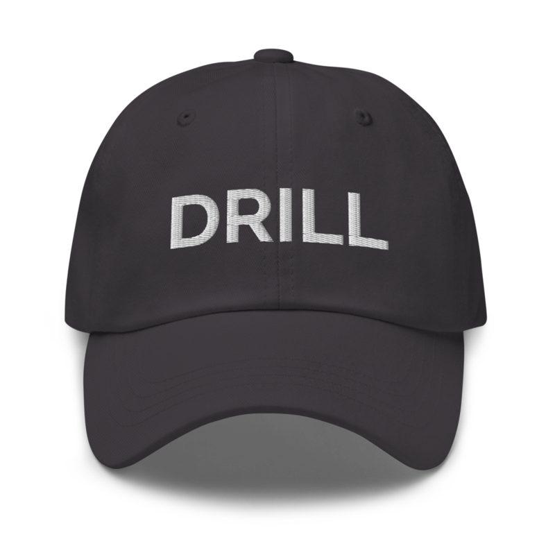 Drill Hat - Dark Grey