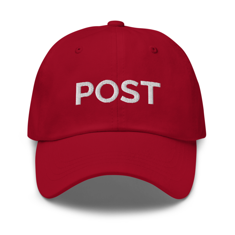 Post Hat - Cranberry