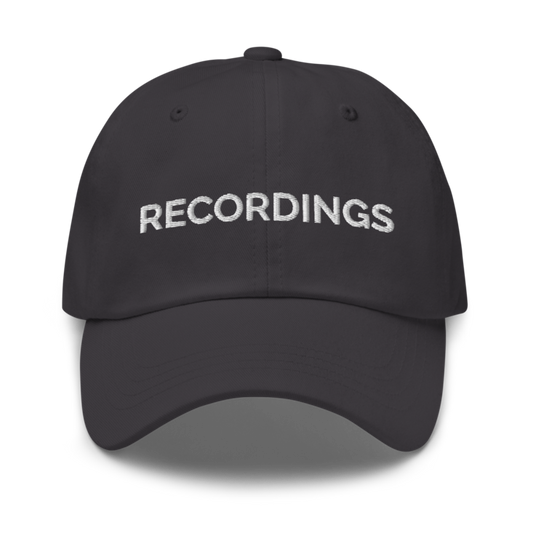 Recordings Hat - Dark Grey