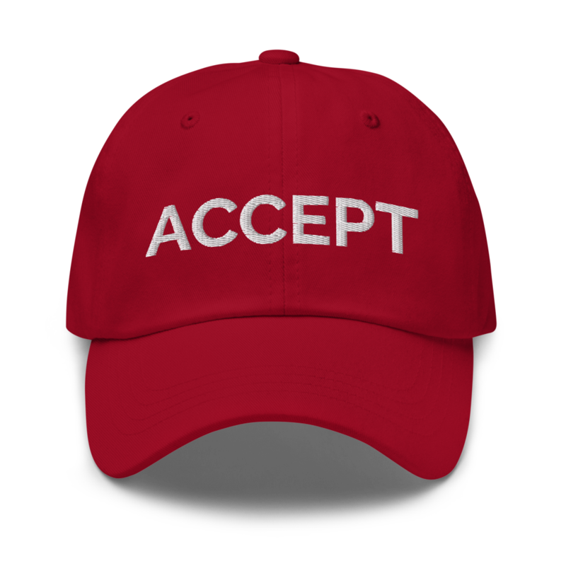 Accept Hat - Cranberry