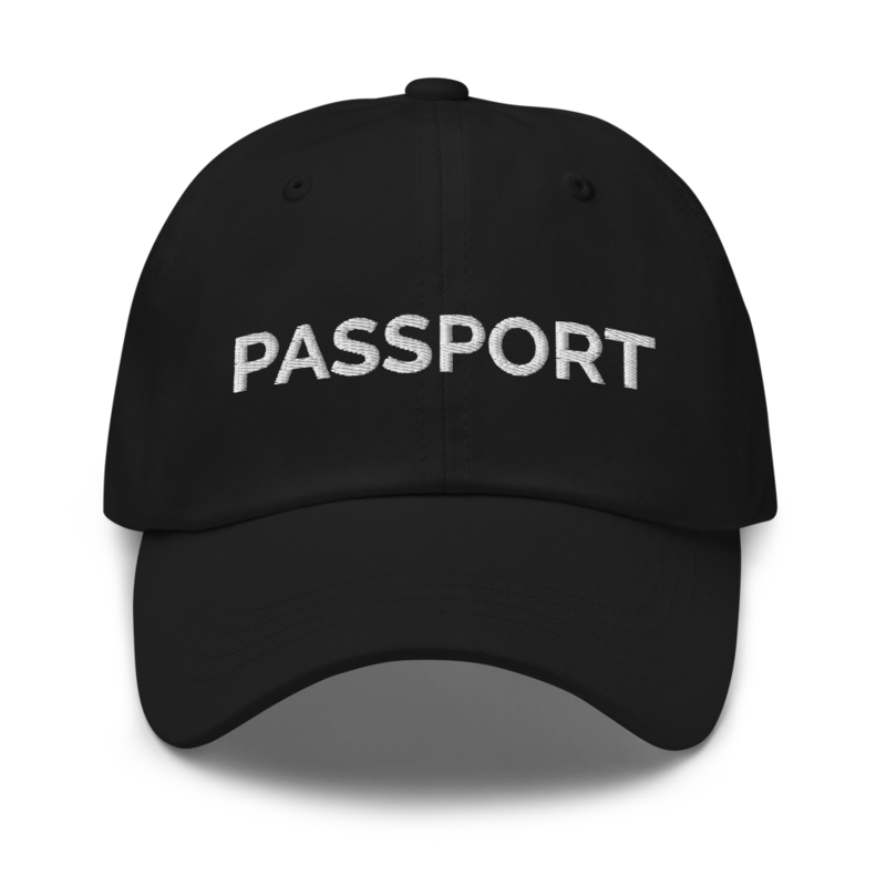 Passport Hat - Black