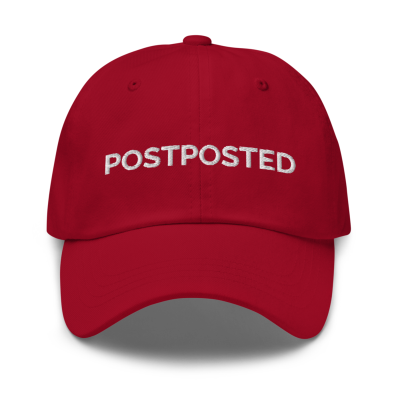 Postposted Hat - Cranberry