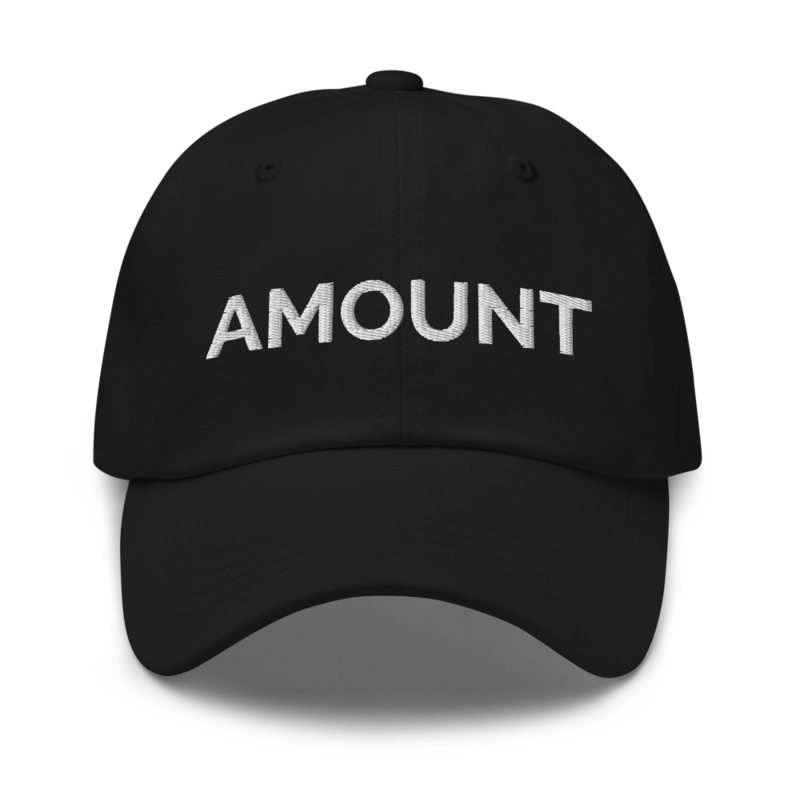 Amount Hat - Black