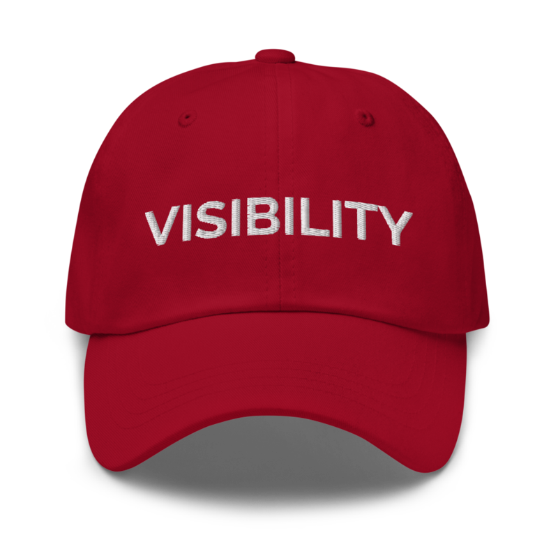 Visibility Hat - Cranberry
