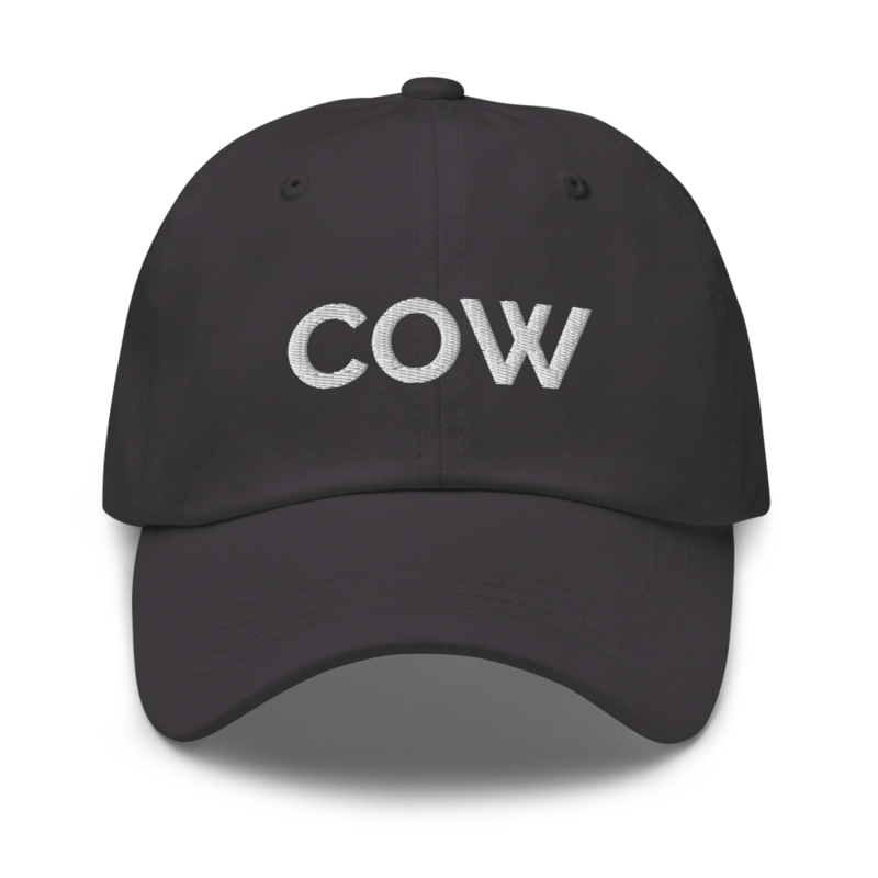 Cow Hat - Dark Grey