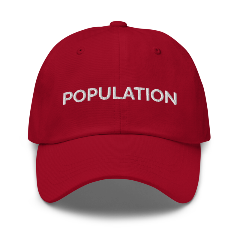 Population Hat - Cranberry