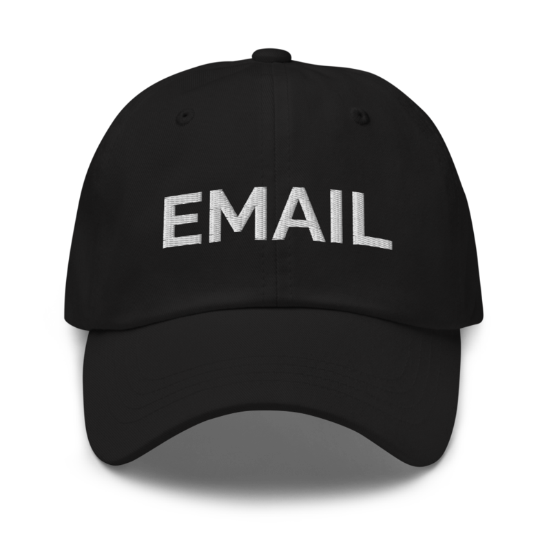 Email Hat - Black