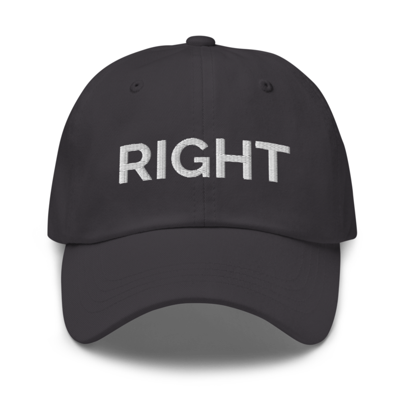 Right Hat - Dark Grey