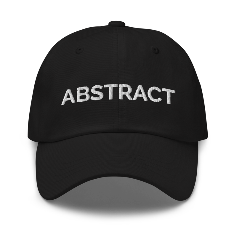 Abstract Hat - Black