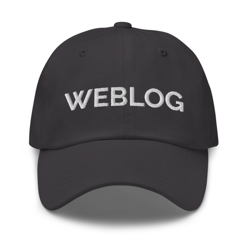 Weblog Hat - Dark Grey