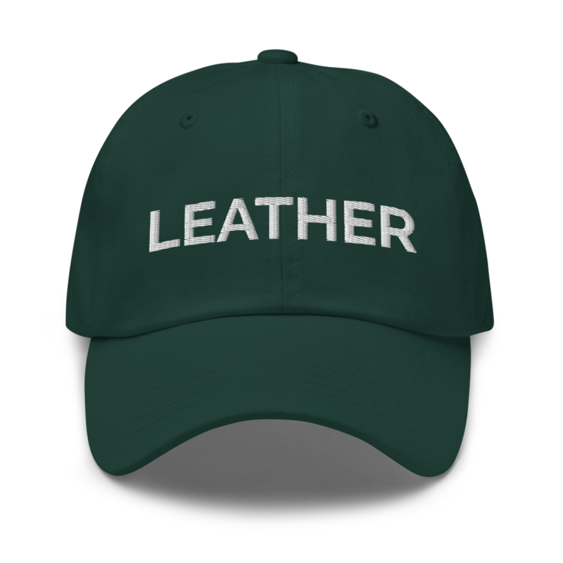 Leather Hat - Spruce