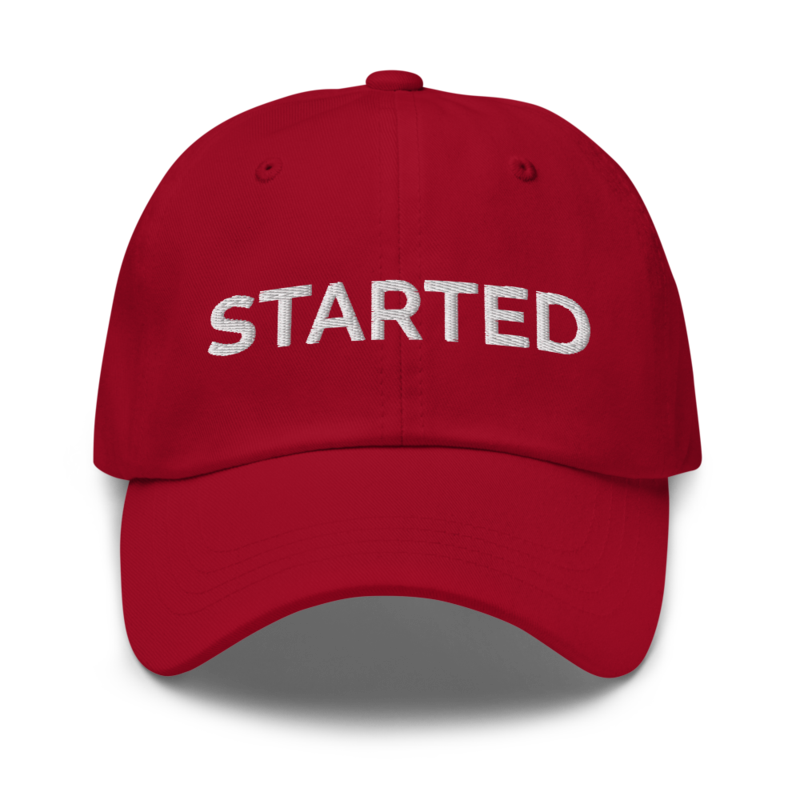 Started Hat - Cranberry