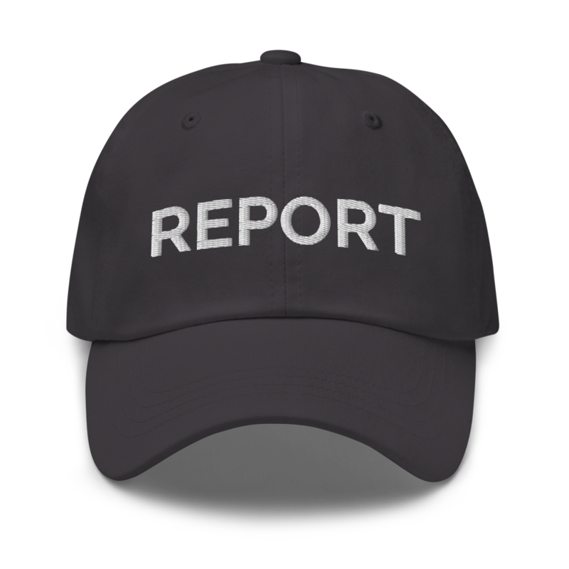 Report Hat - Dark Grey