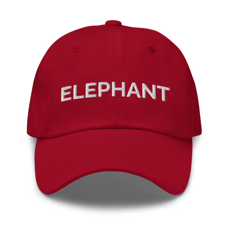 Elephant Hat - Cranberry
