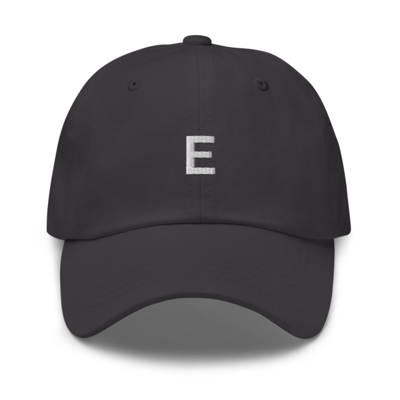 E Hat - Dark Grey