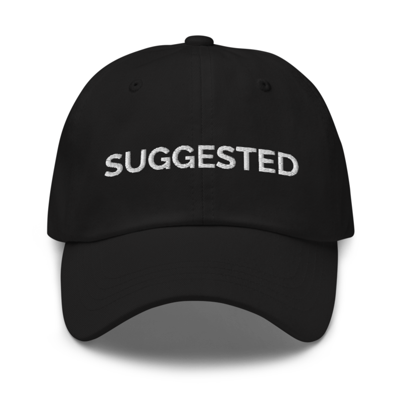 Suggested Hat - Black