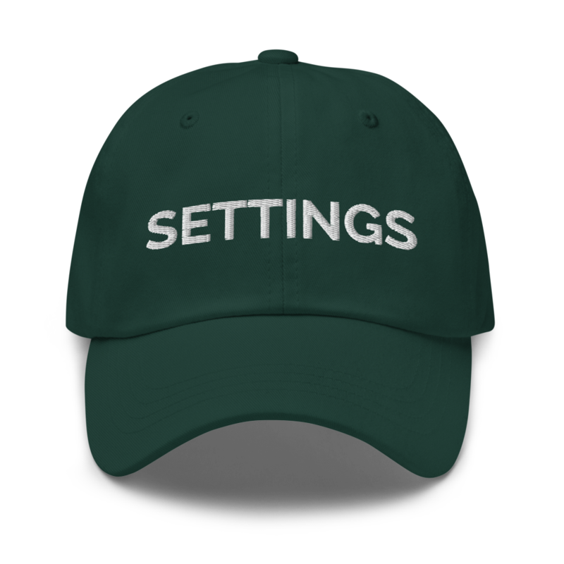 Settings Hat - Spruce