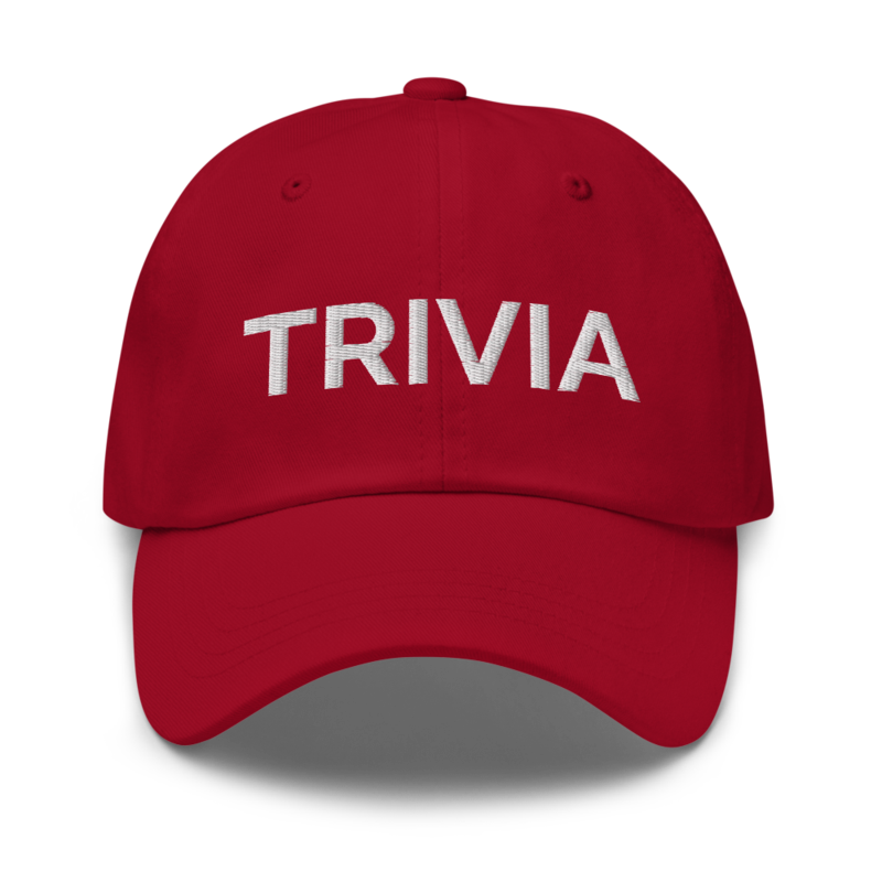 Trivia Hat - Cranberry