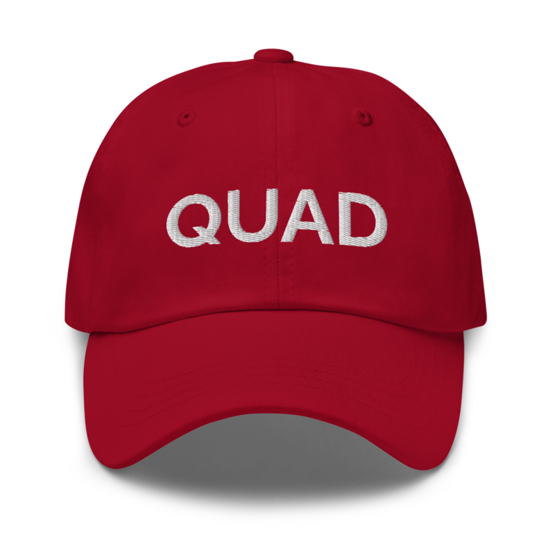 Quad Hat - Cranberry