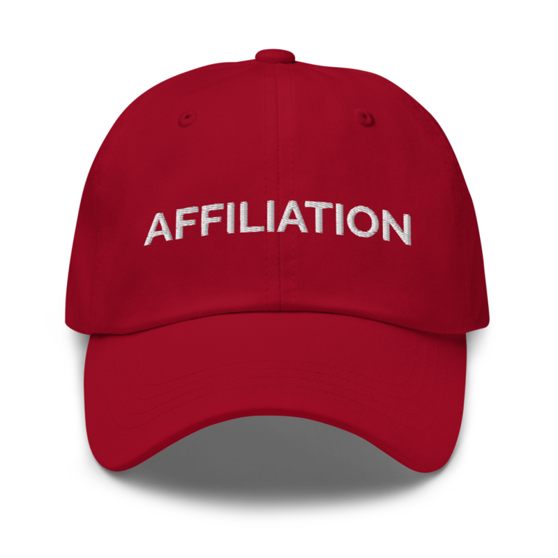 Affiliation Hat - Cranberry